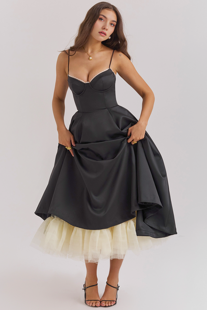 Cloe Double Layer Midi Dress